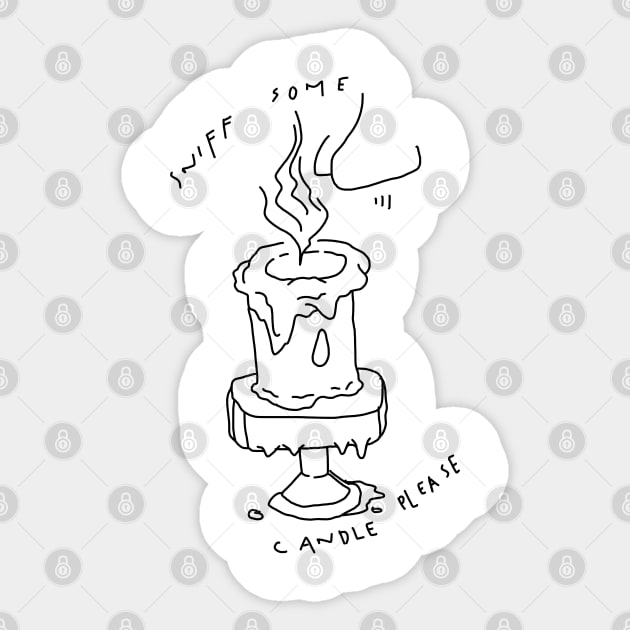 Sniff Some Candle Please Sticker by wiwitaek